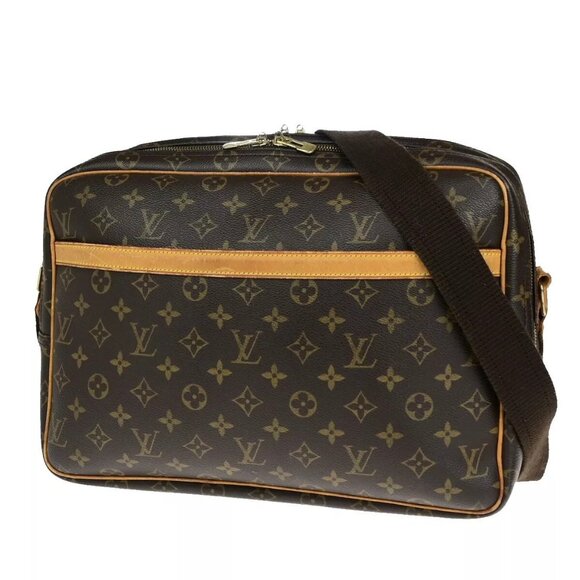 Auth LOUIS VUITTON Reporter GM Crossbody Shoulder Bag Monogram Leathe - Picture 1 of 16